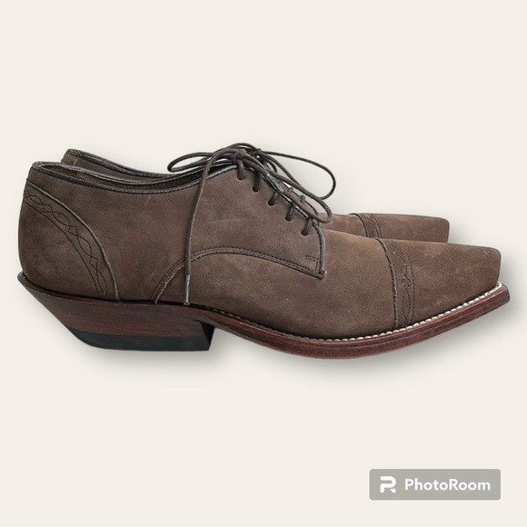 Sena Cowgirl Shoes Leather Pointy Made in Spain Brown EU 38 - Picture 3 of 17